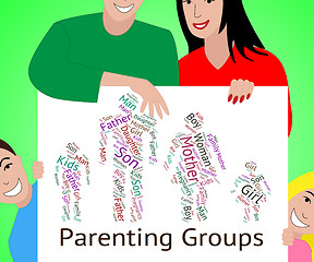 Image showing Parenting Groups Shows Mother And Child And Association