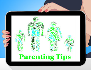 Image showing Parenting Tips Represents Mother And Child And Assistance