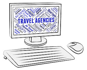 Image showing Travel Agencies Indicates Holiday Trips And Tours