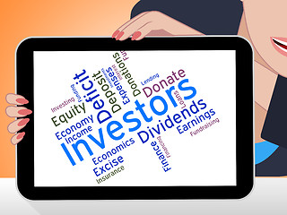 Image showing Investors Word Indicates Return On Investment And Growth