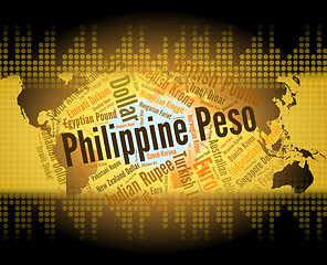 Image showing Philippine Peso Means Exchange Rate And Banknote