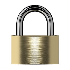 Image showing Closed lock isolated