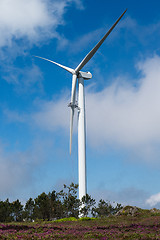 Image showing Wind power turbine maintenance