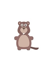 Image showing Funny beaver character