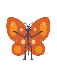 Image showing Funny butterfly character