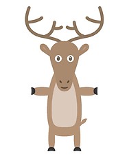 Image showing Funny reindeer character