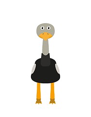 Image showing Funny ostrich character