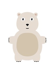 Image showing Funny polar bear character