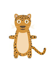Image showing Funny leopard character