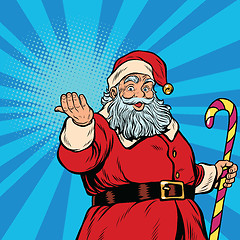 Image showing Santa Claus with gift