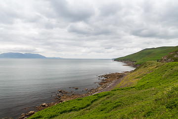 Image showing view to ocean at wild atlantic way in ireland