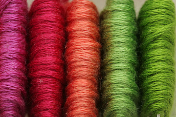 Image showing colored threads