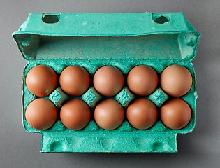 Image showing natural fresh eggs