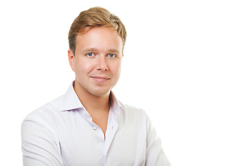 Image showing Young Man in White Shirt