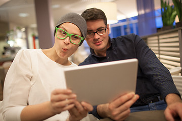 Image showing Man and woman wriggle while making selfie