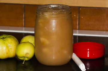 Image showing making apple sauce