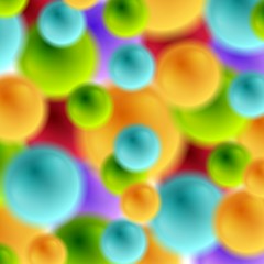 Image showing Colorful abstract blurred bubbles background