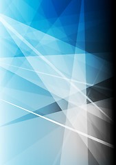 Image showing Abstract blue grey geometric shapes tech background