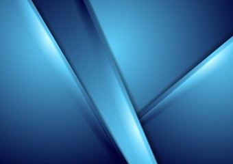Image showing Abstract blue smooth background