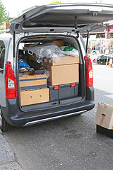Image showing Loaded Van
