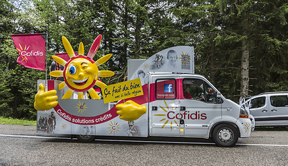 Image showing Cofidis Vehicle - Tour de France 2014