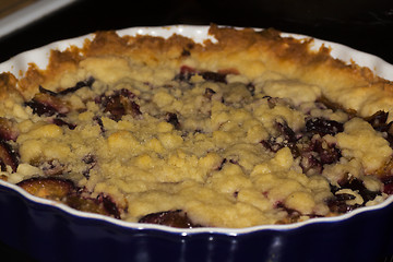 Image showing plum pie