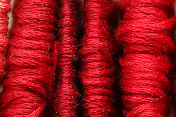 Image showing red thread background