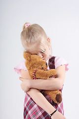 Image showing Sad little girl