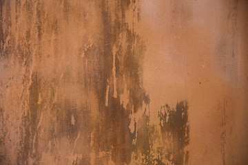 Image showing close up of old rusty metal surface