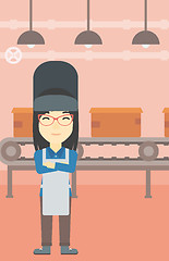 Image showing Confident smiling welder vector illustration.