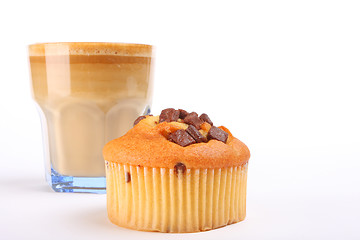 Image showing cupcake and coffee