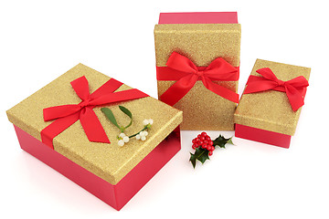 Image showing Christmas Gift Boxes