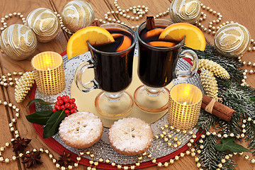 Image showing Mulled Wine at Christmas