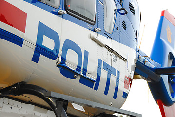 Image showing Norwegian Police helicopter