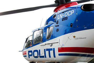 Image showing Norwegian Police helicopter