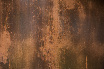 Image showing close up of old rusty metal surface