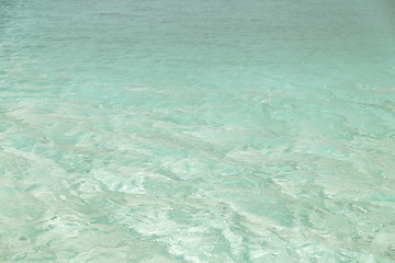 Image showing sea or ocean blue transparent water