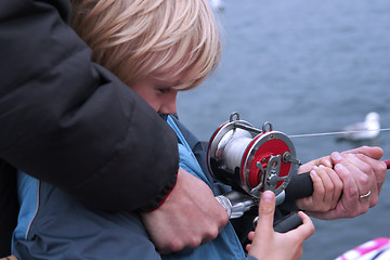 Image showing fishing duo