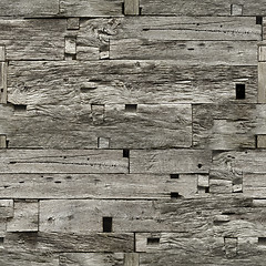 Image showing Wooden Wall Seamless Texture