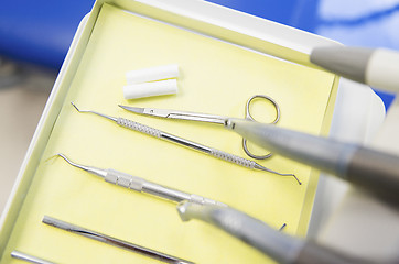 Image showing close up of dental instruments