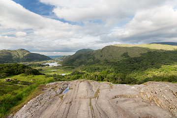 Image showing view to Killarney National Park valley in ireland