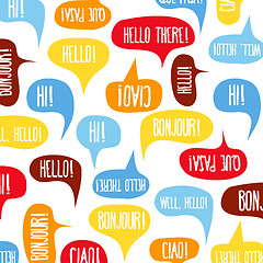 Image showing Speech bubbles with \