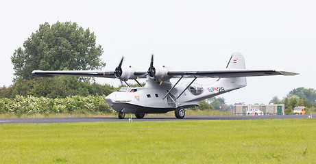 Image showing LEEUWARDEN, NETHERLANDS - JUNE 10: Consolidated PBY Catalina in 