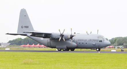 Image showing LEEUWARDEN, THE NETHERLANDS - JUNE 10, 2016: Dutch Air Force Loc