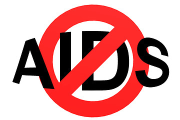 Image showing Stop aids have safe sex