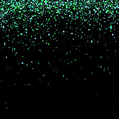 Image showing Green Confetti Isolated