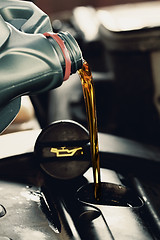 Image showing Fresh motor oil