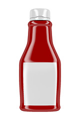 Image showing Ketchup bottle with blank label