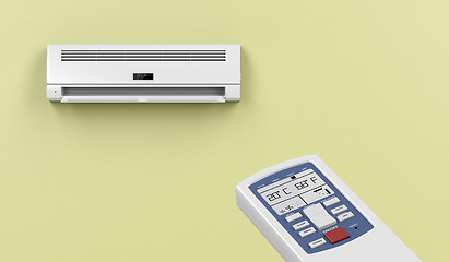 Image showing Remote controlled air conditioner 