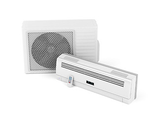 Image showing Air conditioner on white 